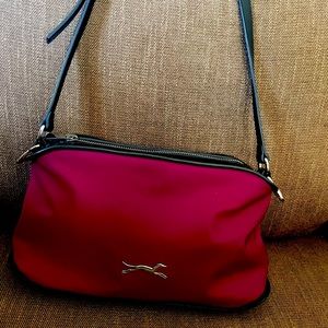 Bimba y Lola crossbody handbag burgundy color